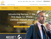 Tablet Screenshot of cochlear.com